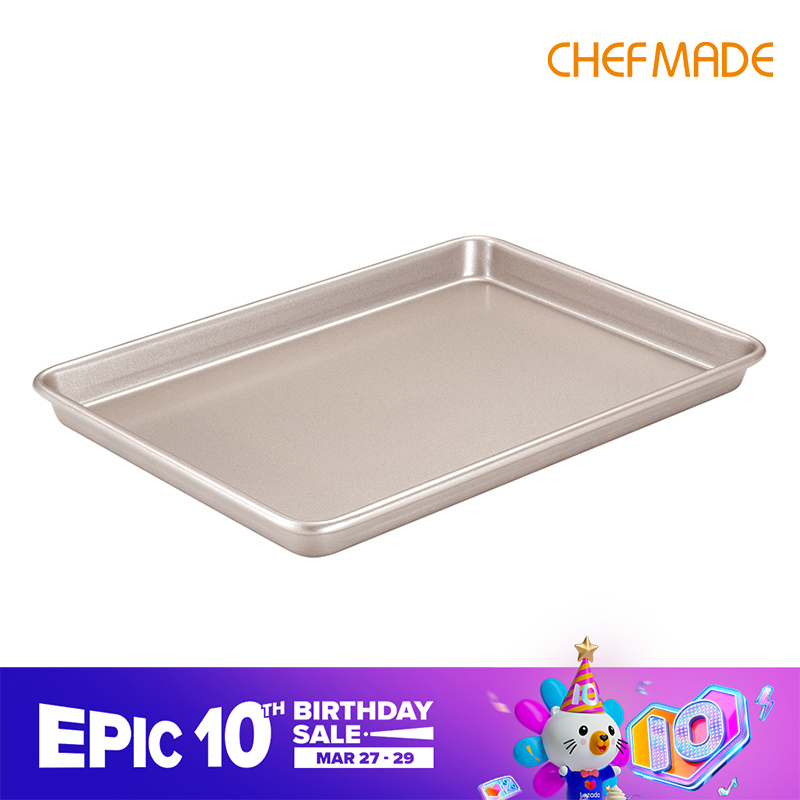 CHEFMADE Chống Dính Bánh Quy Tấm 15 Inch Hình Chữ Nhật Kẹo Hạnh Phúc Khay Nướng Bánh Khuôn Nướng Bánh WK9121