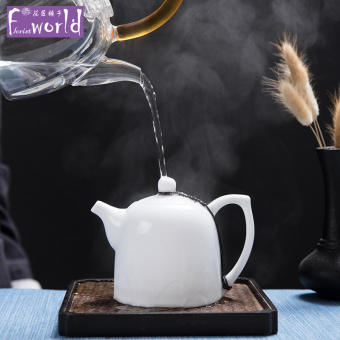 Ấm Trà Gốm Sứ Và Sứ Men Trắng Trung Quốc 245Ml Máy Pha Trà Ấm Trà, Nồi Công Sở Mini Nhật Bản, FCH034