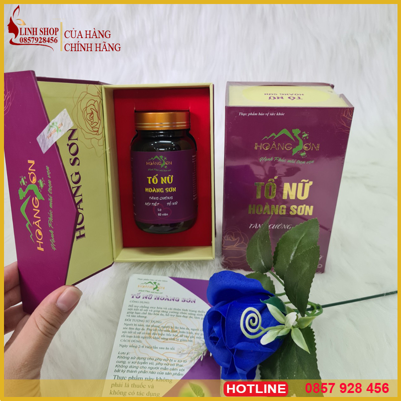 Tố nữ hoàng sơn-Viên uống tố nữ Hoàng Sơn tăng cường nội tiết tố nữ chống lão hóa lọ 60 viên_Chính Hãng