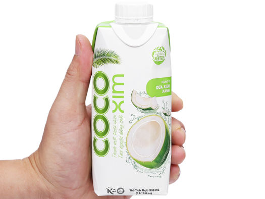 Nước dừa đóng hộp Cocoxim vị dừa xiêm Xanh 330ml