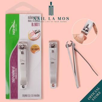 Bấm móng tay chân Kềm Nghĩa B901 chính hãng - Bấm móng lưỡi bằng B.901 thép không gỉ (loại lớn)
