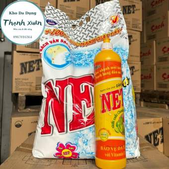 Bột giặt NET Extra hoa thiên nhiên 5.5kg (tặng kèm 1 chai nước rửa chén)