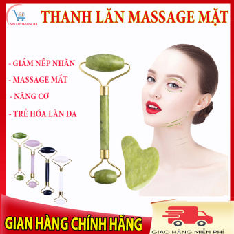 Cây Lăn Massage Mặt Bằng Đá Cẩm Thạch, Cây Massage Mặt Cầm Tay, Cây Lăn Mặt, Dụng Cụ Massage Mặt Thon Gọn V-Line, Cây Lăn Tạo Cằm Vline, Thanh Lăn Mặt, Trẻ Hóa Làn Da, Thư Giãn Lưu Thông Máu, Dụng Cụ Trang Điểm