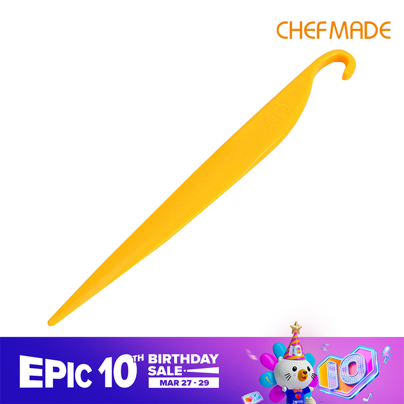 CHEFMADE Chiffon Cake Kìm Tước Dùng Cho Thực Phẩm Chất Liệu Nhựa ABS Demolding Cắt Vàng Thanh Khuấy Dụng Cụ Làm Bánh Cho Bánh 1PC Vàng WK9191