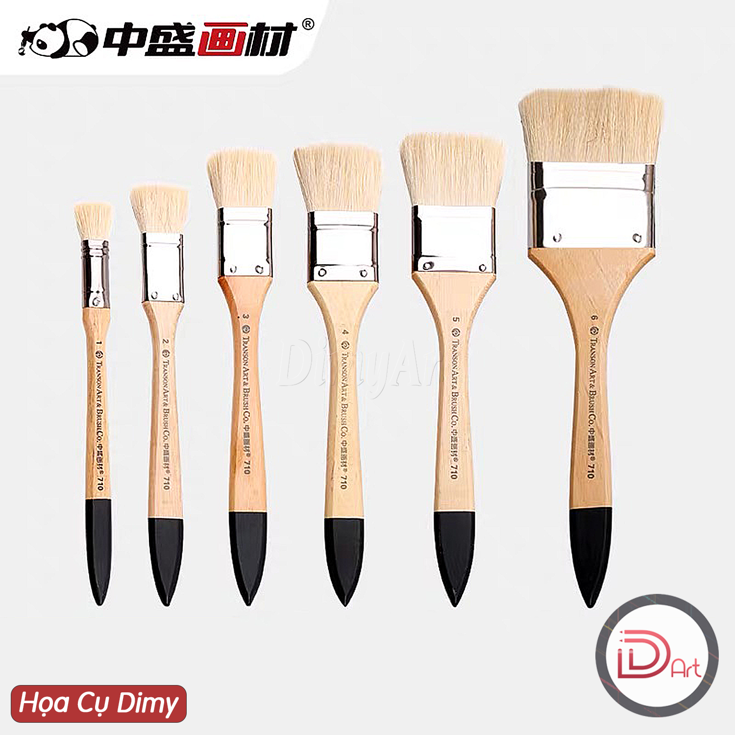 Chổi vẽ/panh xô lông cừu TRANSON cao cấp