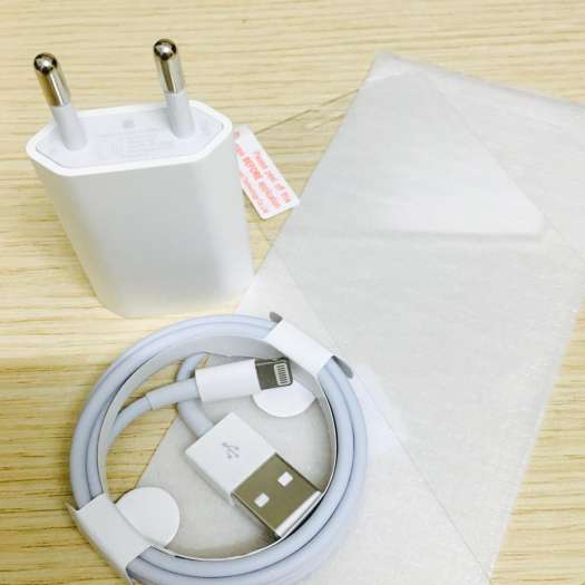 Bộ Cốc Và Cáp Sạc Zin Theo Máy Iphone 6, 6s Plus 7, 7Plus, 8 X Gồm Củ Sạc Và Dây Sạc Iphone (Trắng)