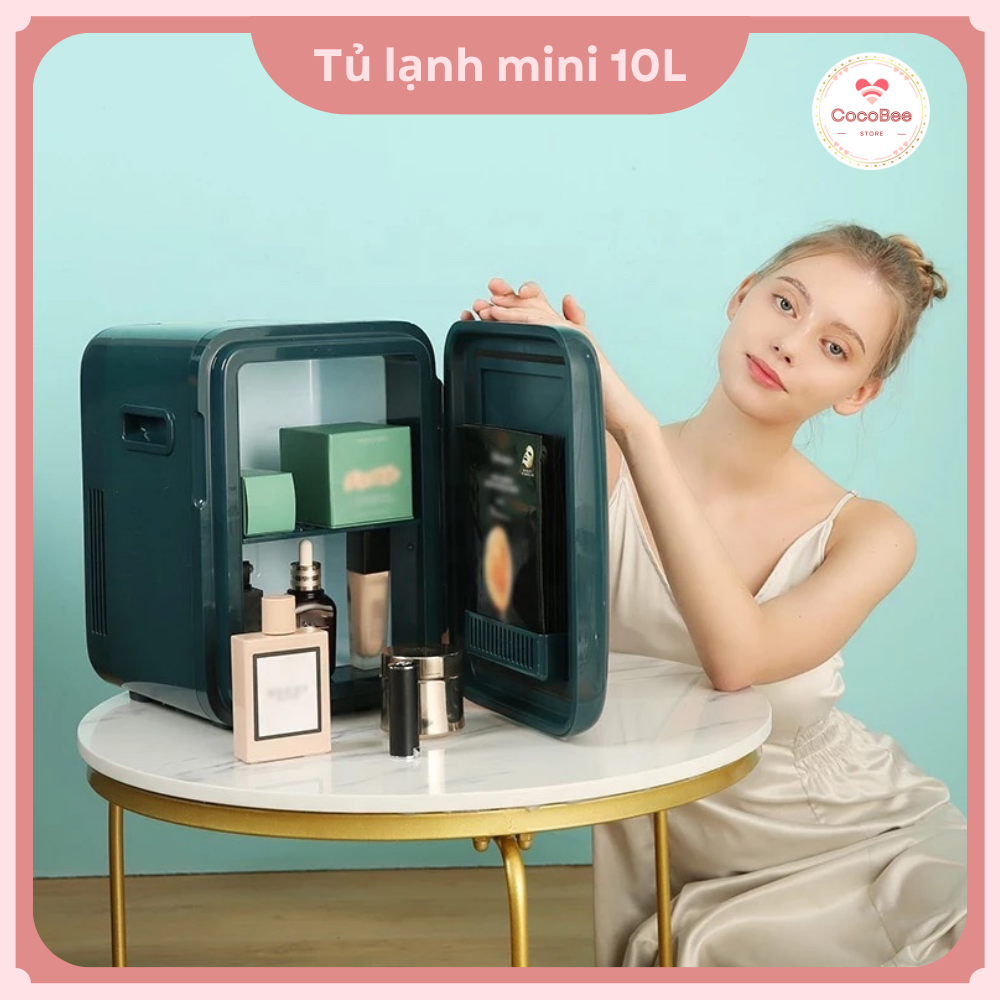 Tủ lạnh mini, Kemin 10L, tủ bảo quản Mỹ phẩm, tủ lạnh mini bảo quản nước hoa, sữa mẹ