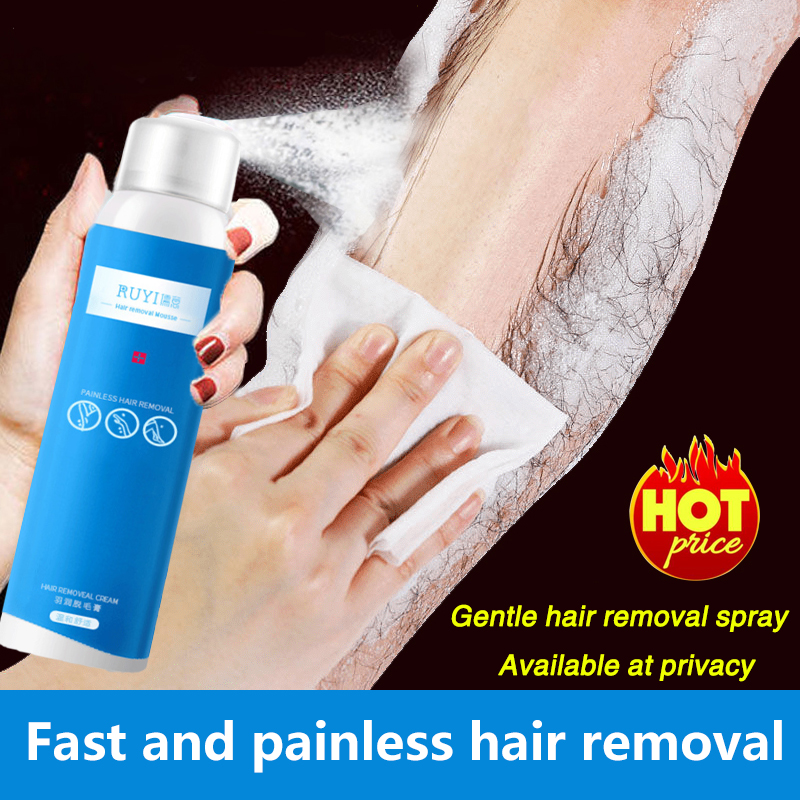 Gambar Hair Removal Spray 120ml body hair removal Fast and gentle hair removal inhibit hair growth Suitable for arm, leg hair, underarm, unisex
