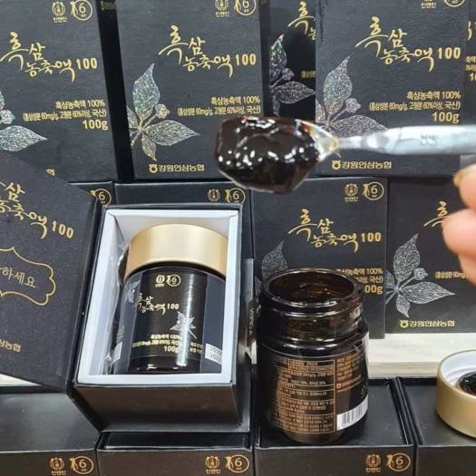 Cao Hắc Sâm NongHyup Hàn Quốc Hộp 100g Thượng Hạng - Korean Black Red Ginseng Gold 70mg/g