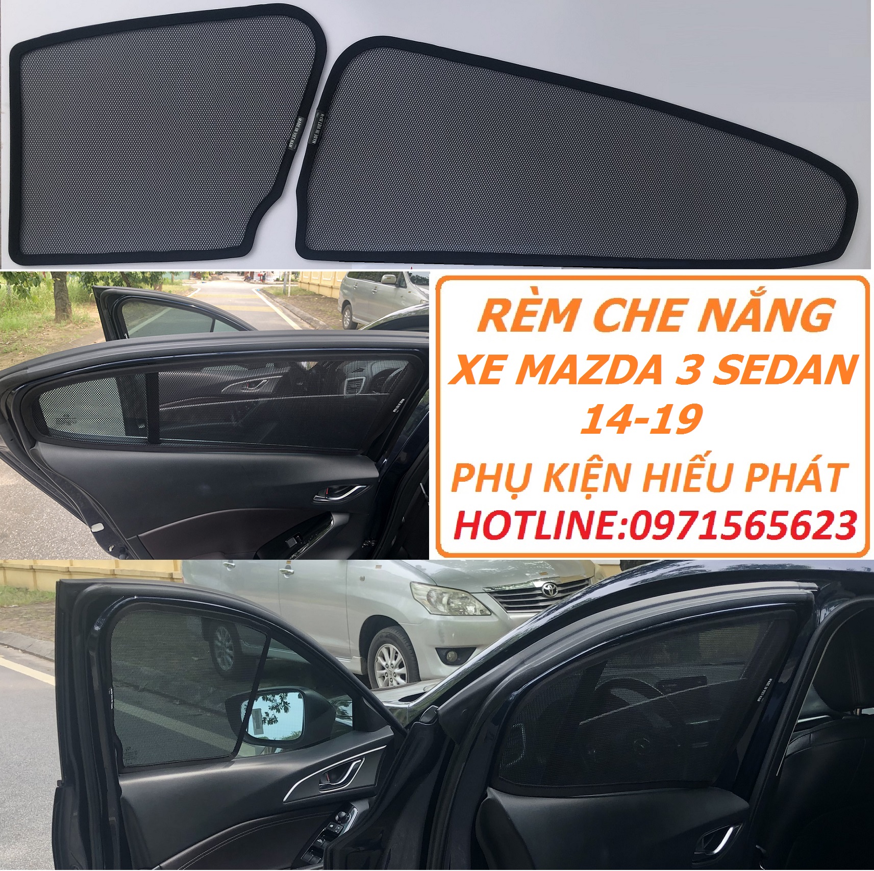 Rem che nắng ô tô mazda3 2020-2022