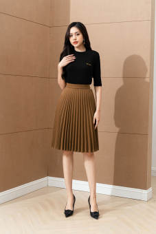 Chân váy dập ly xòe quạt L62L22Q032