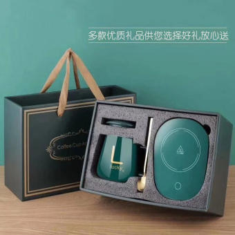 Bộ Ly Cốc Sứ Hâm Nóng Đồ Uống Chưng Yến Kèm Đế Điện Lucky