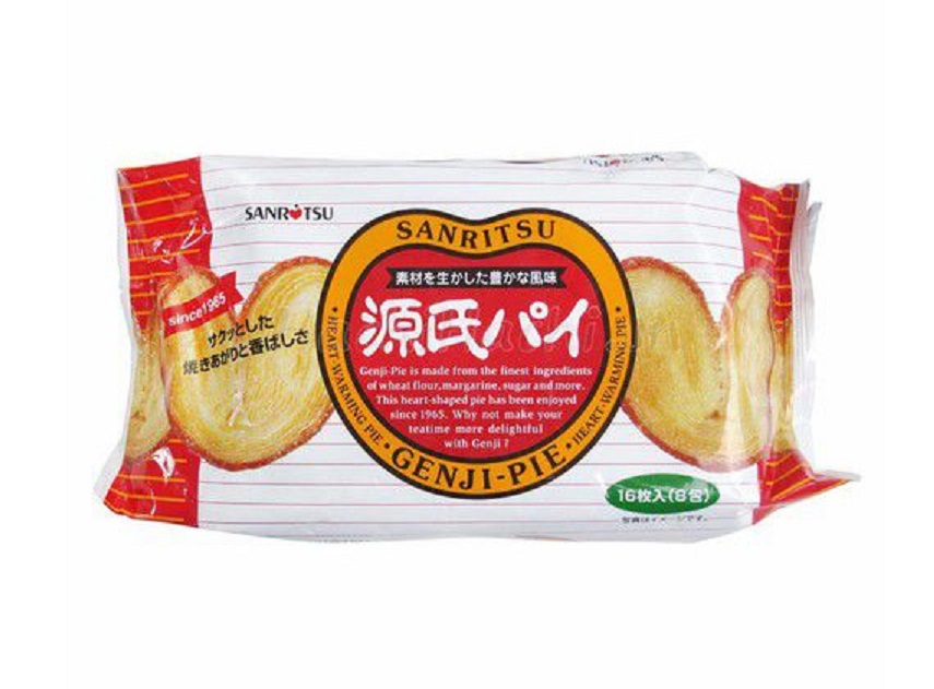 Bánh Mì Nướng Hình Trái Tim Sanritsu Genji-Pie Nhật Bản bịch 16 gói