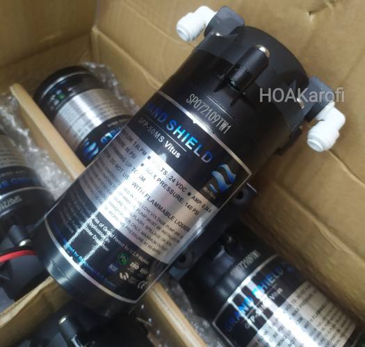 Bơm Tăng Áp 24v Grand Forest GFP 50 - Hút Đẩy Siêu Khỏe - Dùng Cho Máy Lọc Nước RO và Dàn Phun Sương ( Tặng kèm cút )