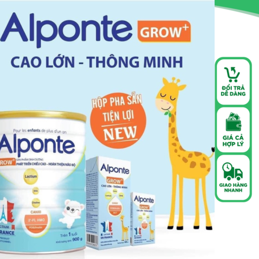 1Thùng ( 48 hộp )Sữa Bột Pha Sẵn Alponte Grow 110ML  Từ 1 Tuổi Trở Lên  Giúp Trẻ Cao Lớn  Thông Minh Phát Triển Chiều cao vượt trội