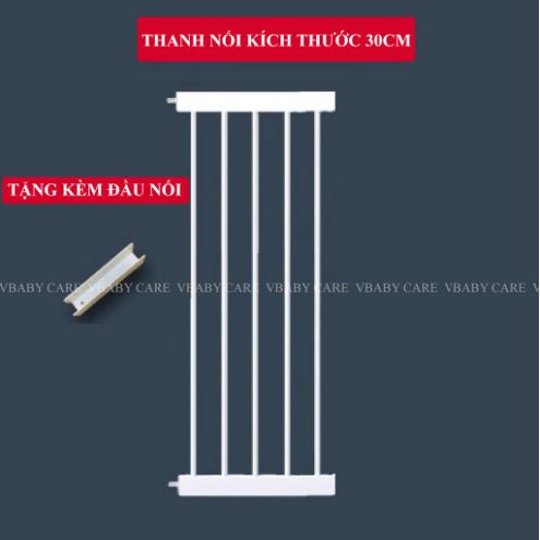 Thanh nối 30cm tấm chắn cửa cầu thang vbaby