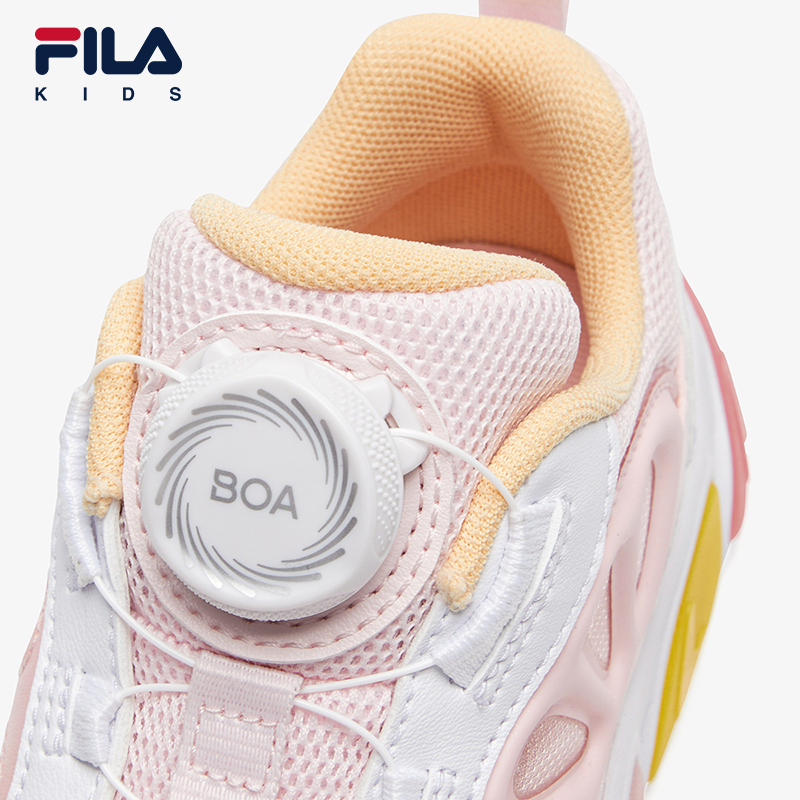 FILA KIDS FERRIS WHEEL HERITAGE Girls Light up Sneakers Pink Blue