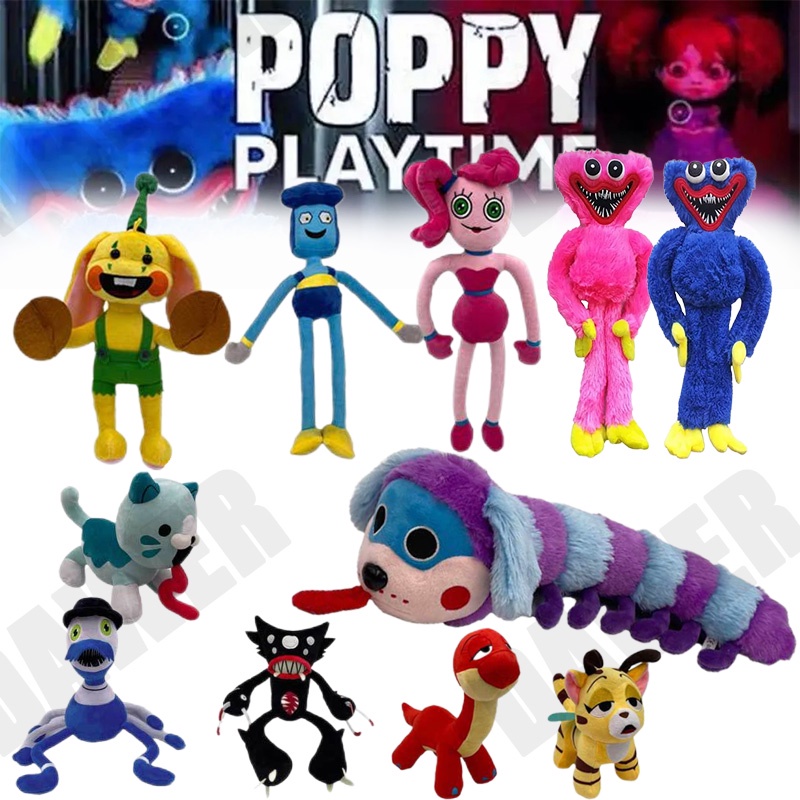☞♨ poppy playtime huggy wuggy Bunzo Bunny Plush Toys New 40cm bunzo Candy  Cat Soft Stuffed Doll Peluche Kids Gift Room Decor
