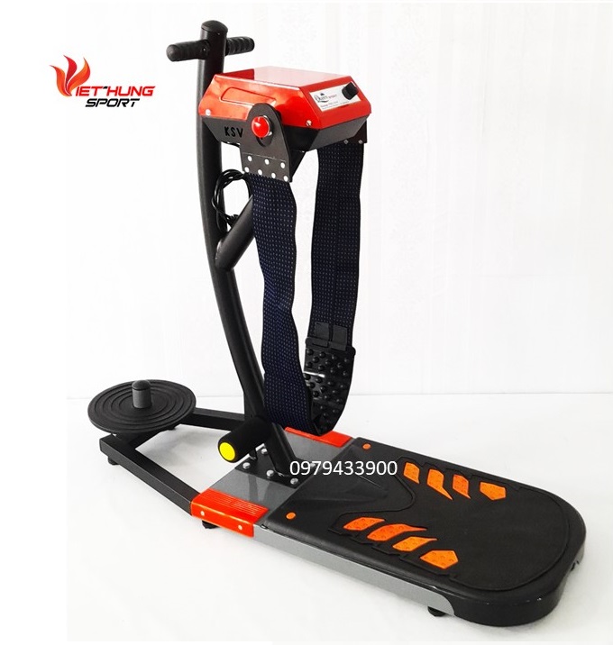 Máy massage giảm mỡ bụng đứng queen pro-có xoay eo thanh gập bụng – mẫu 2022 dây bản lớn