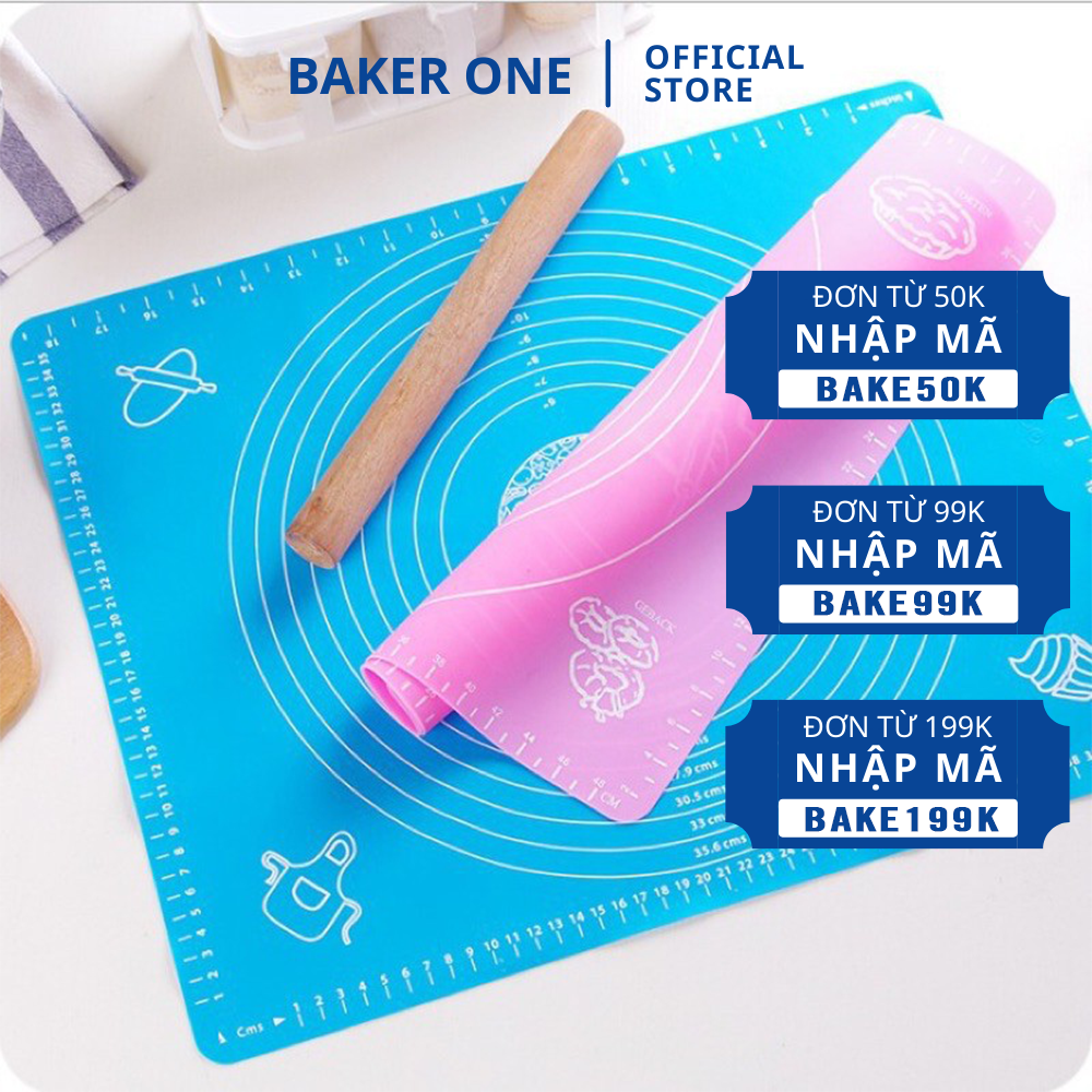 Thảm nhào bột silicon - Dụng cụ làm bánh Baker One