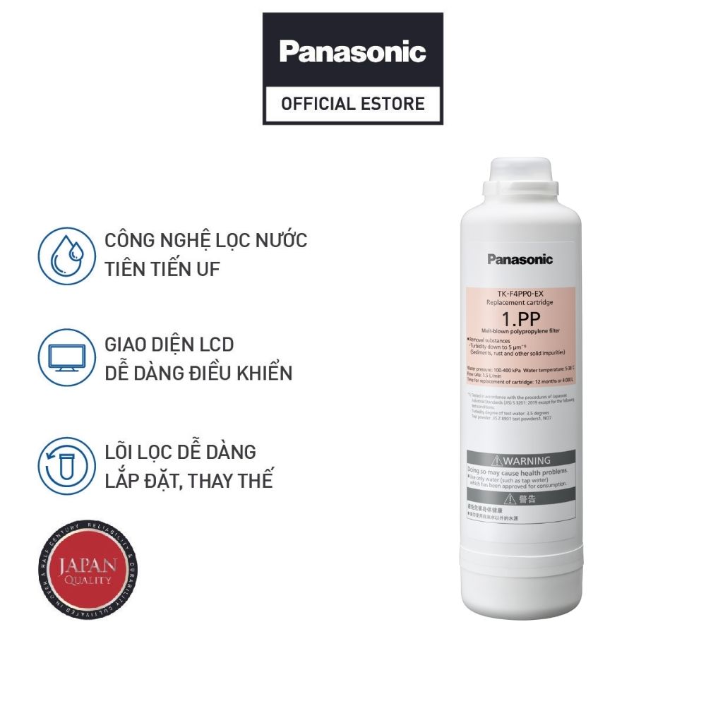 Lõi lọc uf tk-f4pp0-ex của máy lọc nước âm tủ panasonic tk-cb430-zex - hàng chính hãng - bảo hành 12 tháng