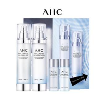 Bộ Chăm Sóc Da AHC Hyaluronic Dewy Radiance Skin Care Set (2x100ml + 2x30ml) (Toner + Emulsion)