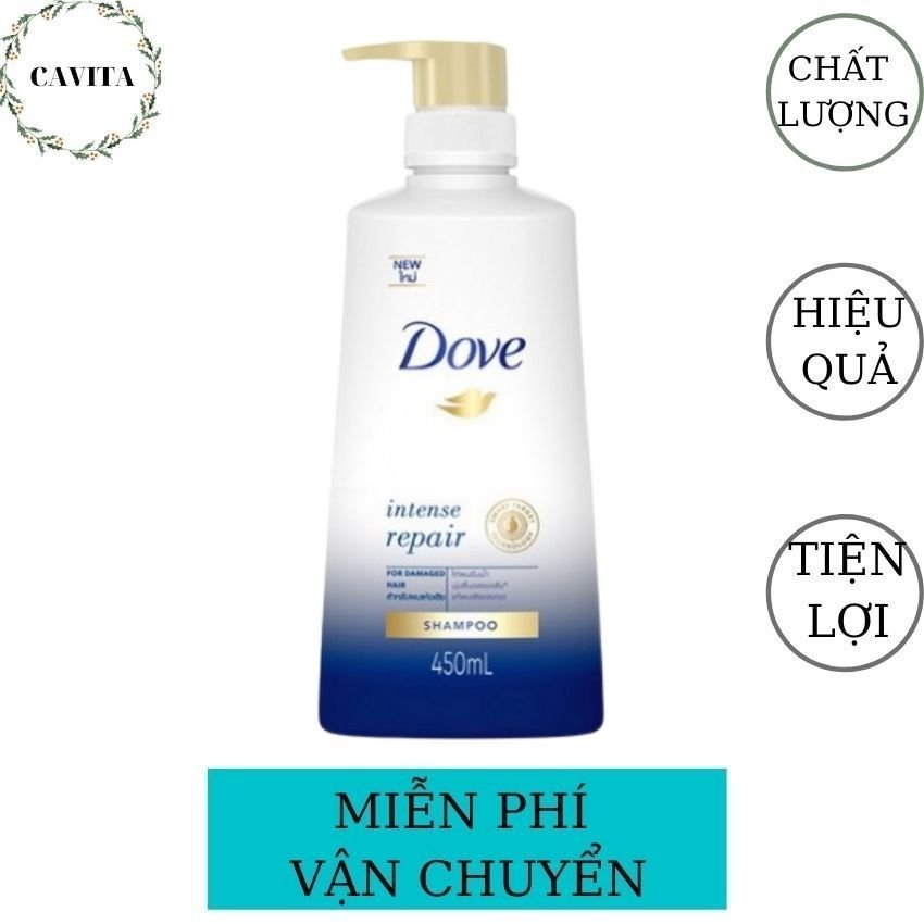 [FreeShip] Dầu Gội-Xả Dove 425ml Thái Lan CAVITA giúp nuôi dưỡng, phục hồi tóc sau khi nhuộm duỗi, lưu hương lâu