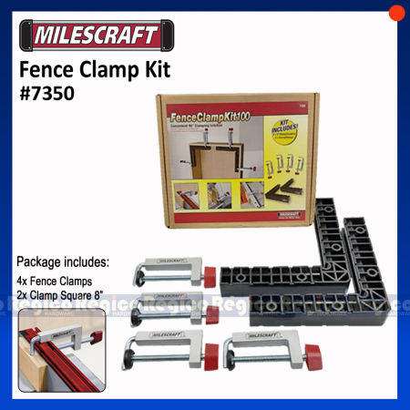 Milescraft Fence Clamp & Clamp Square Combo Kit #7350 #4009 Regico Hardware