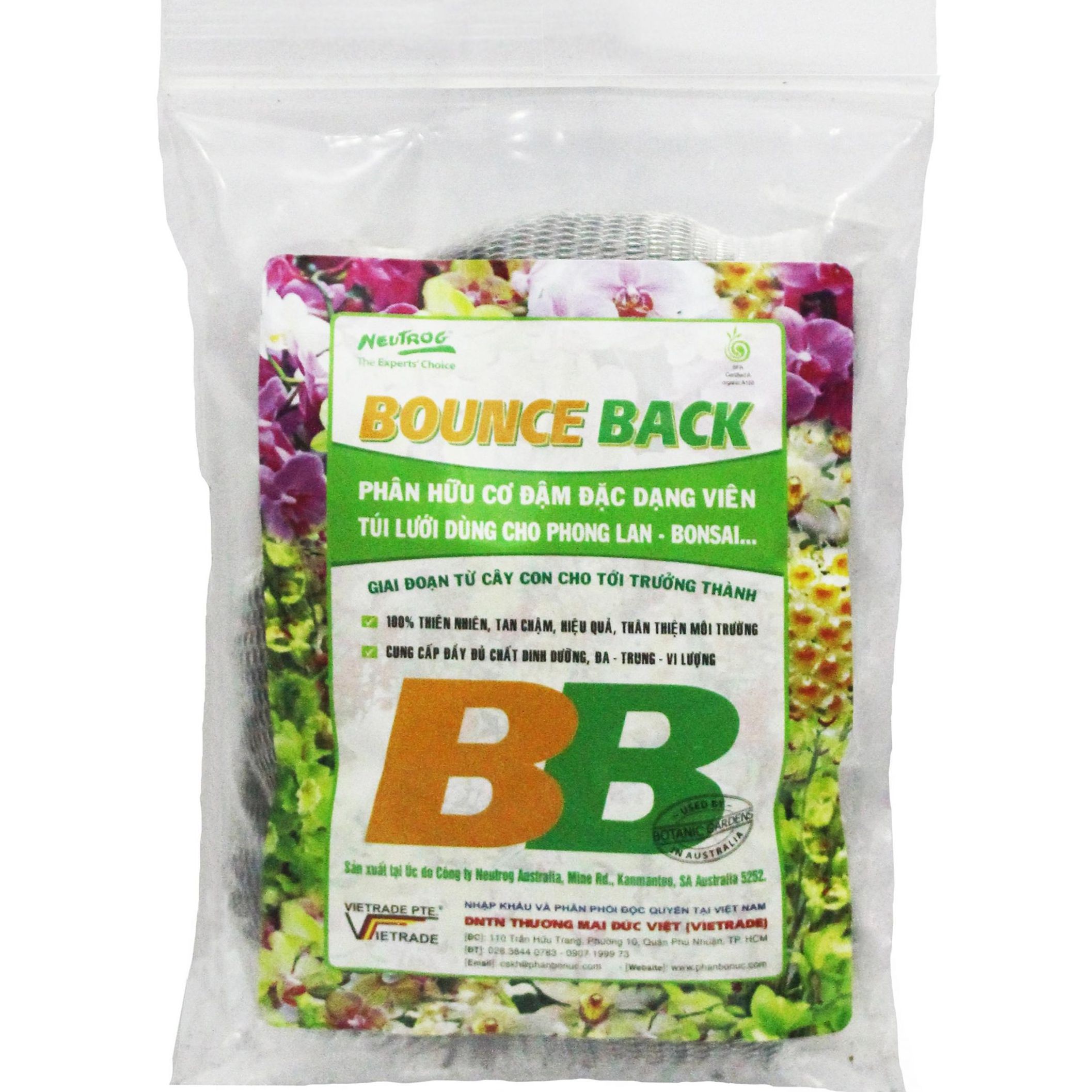 Phân hữu cơ 15 túi lọc tan chậm bounce back 90gram