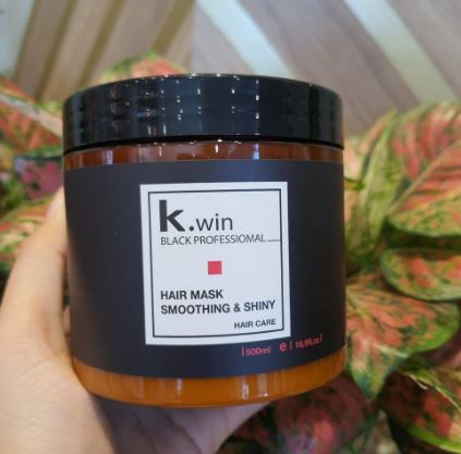 Kem ủ tóc phục hồi tóc hư tổn hấp dưỡng tóc siêu mềm mượt tóc khô xơ uốn nhuộm duỗi K.win smoothing and shiny 500ml