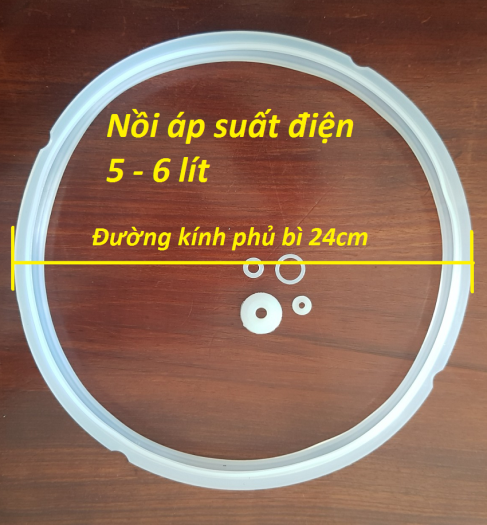 Gioăng nồi áp suất điện siêu dày 22cm, 24cm - Gioăng cao su nồi áp suất siêu dày