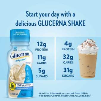 Sữa nước dinh dưỡng cho người tiểu đường GLUCERNA Shake Mỹ 237ml - Abbott USA