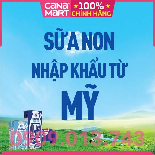 Thùng sữa tươi Nutricare Meta Fresh Ít Đường sữa non tăng cường miễn dịch (110ml)