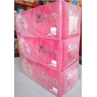Combo 3 hộp Khăn giấy lụa Bless You À La Vie 2 lớp hộp 180 tờ