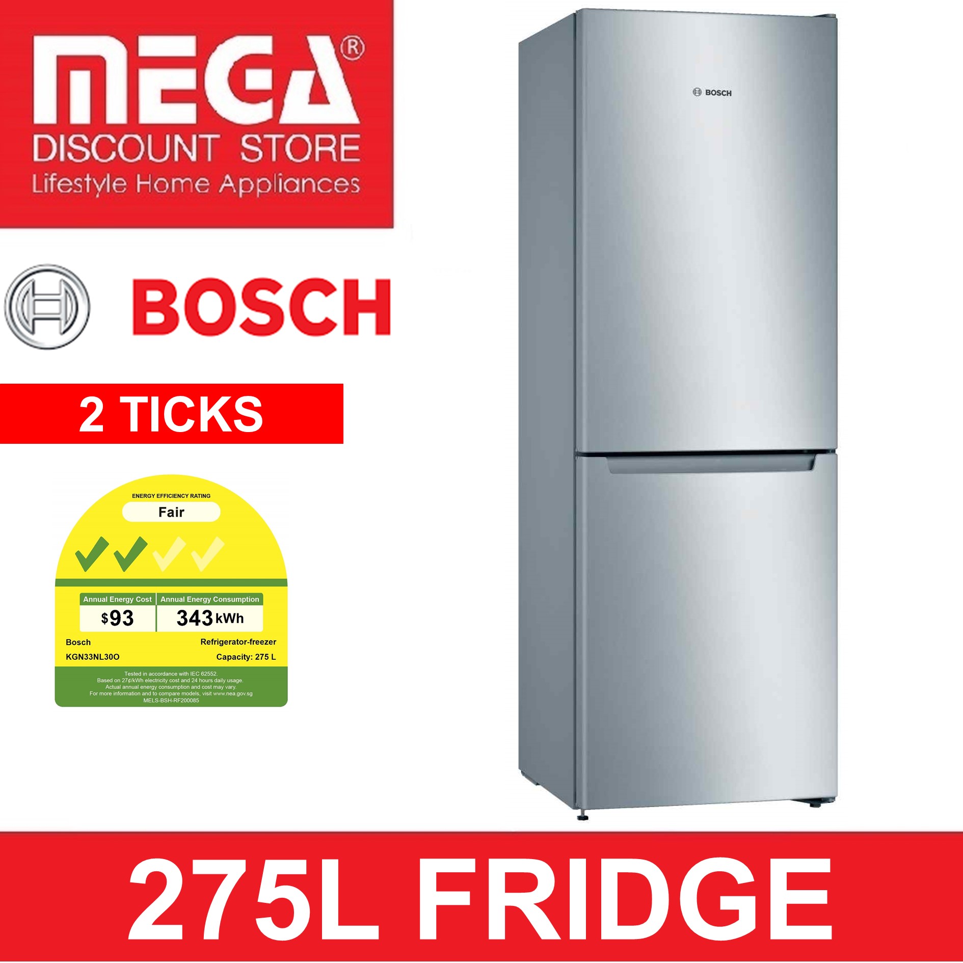 bosch fridge cost