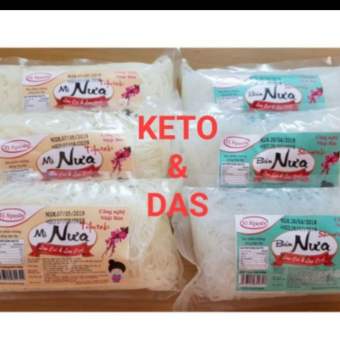 Combo 4 bún nưa 2 mì nưa ăn kiêng Keto, Das