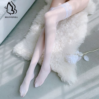 Bilovefull sexy đồ lót nữ rộng ren quyến rũ vớ dễ thương sexy chân đẹp ống dài Vớ ống cao