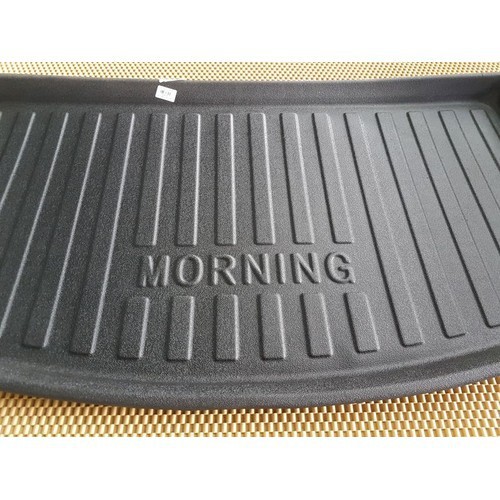 Lót cốp nhựa dẻo kia morning 2012-2013-2014-2015-2016-2017-2018-2019-2020 thảm lót cốp sau xe ô tô, loại dày, hàng đẹp