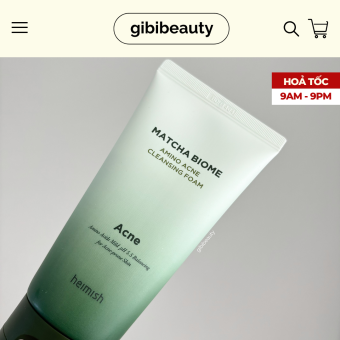 Sữa rửa mặt HEIMISH Matcha Biome Amino Acne Cleansing Foam 150g
