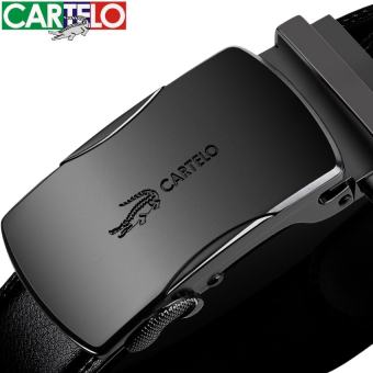 thắt lưng nam cao cấp CARTELO, dây nịt da thật, sang trọng, hợp thời trang