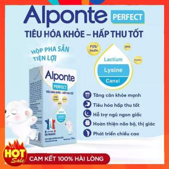 Thùng Sữa Bột Pha Sẵn Alponte Perfect 110ML
