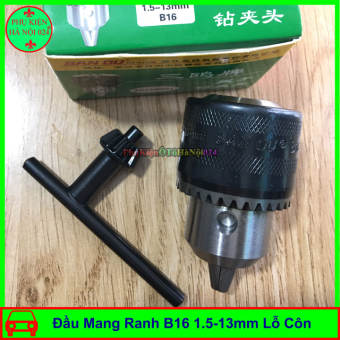Đầu mang ranh 16mm B16 kẹp mũi khoan 1.5-13mm lỗ côn