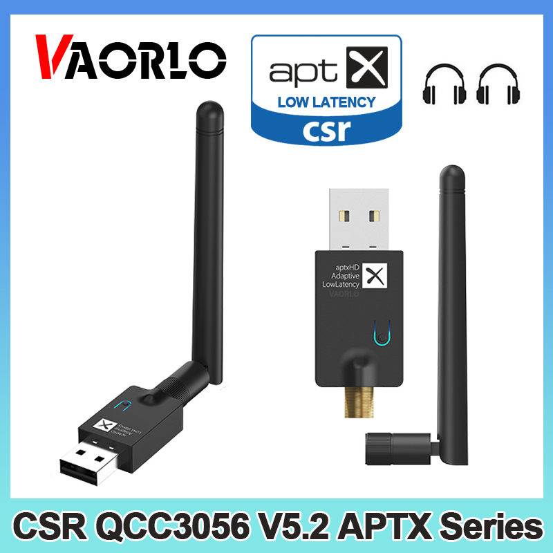 Vaorlo bộ phát âm thanh qcc3056 csr qualcomm bluetooth 5.2 bộ chuyển đổi usb không dây độ trễ thấp hỗ trợ aptx thích ứng hd ll hỗ trợ gọi cho win 7/8/10 ps4 ps5 switch