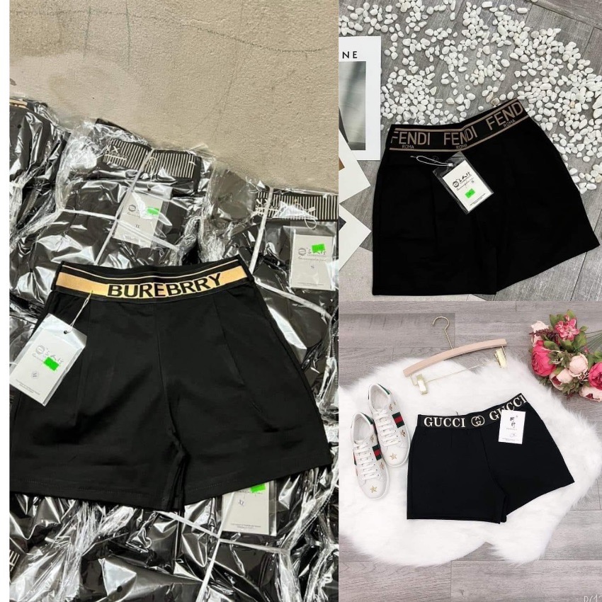 Quần Short Nữ Quần Đùi Cạp Chun Chữ Lưng Cao Chất Vải Umi Co Giãn Mặc Thoải Mái FA59
