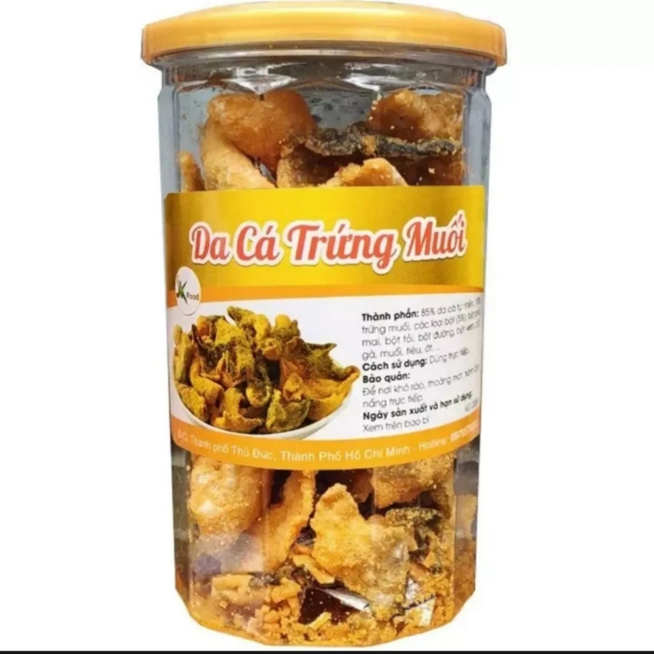 Da cá trứng muối loại 1 đặt biệt thơm ngon - hũ 200g