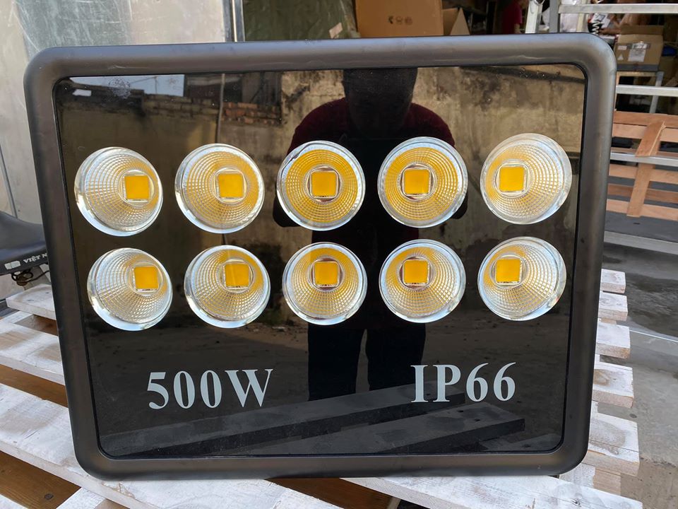 Đèn pha led cốc 500w chiếu xa ledcom siêu sáng