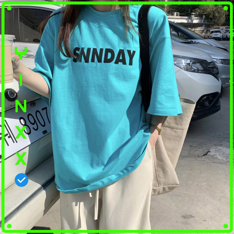 Áo thun form rộng unisex Yinxx, áo phông nam nữ tay lỡ basic SNNDAY ATL262
