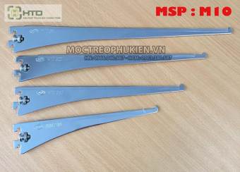Tay đỡ giá kệ kính cài thanh ray gắn tường M10