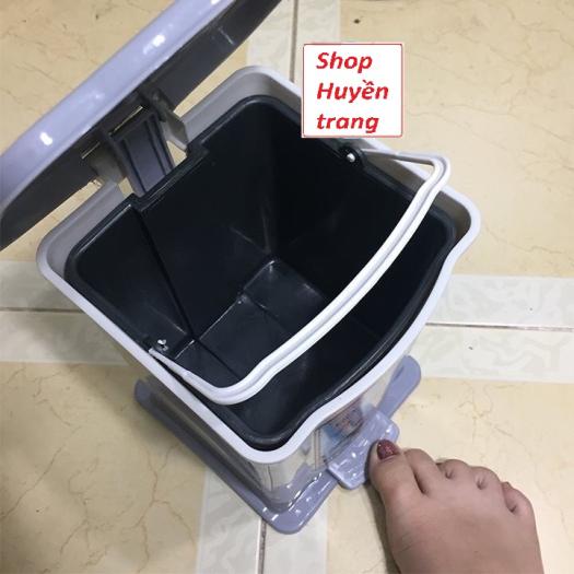 Thùng rác đạp chân bật nắp 3 size nhựa Việt Nhật