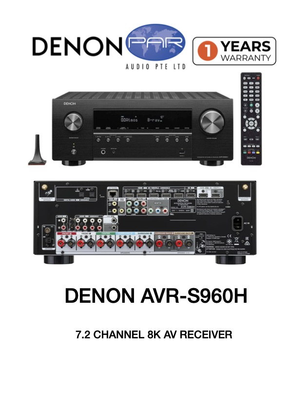 Denon AVR-X580BT 5.2 channels 8K AV Receiver | Lazada Singapore